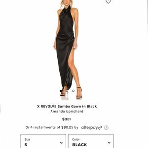 X REVOLVE Samba Gown in Black